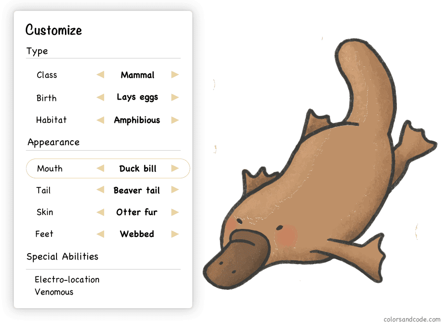 platypus customize
